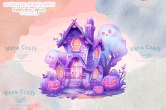 Haunted House Halloween Sublimation Clipart Product Image 3