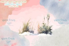 Winter Grass Watercolor Sublimation Clipart Product Image 3