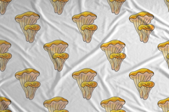 Autumn motives. Chanterelles. Seamless pattern with mushroom Product Image 2