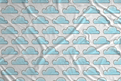 Seamless pattern with clouds. Illustration in hand draw Product Image 2