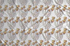 Illustration in hand draw style. Mushrooms. Seamless pattern Product Image 2