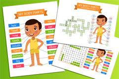 My Body Parts. Educational Flashcards Product Image 1