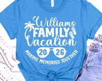 Family Vacation 2026 SVG | Summer Quote PNG | Vacation Shirt Product Image 3