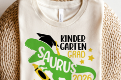 Kindergarten Grad 2026 SVG, Graduation, Dinosaur Boys Shirt Product Image 3