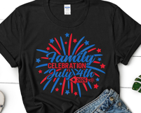 Family Celebration July 4th 2026 SVG | America Family Shirt Product Image 3