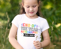 End Of The Year Autographs SVG, Last Day of School Shirt PNG Product Image 3