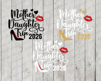 Mother Daughter Trip 2026 SVG, Family Vacation Shirt Product Image 3
