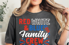 Red White and Blue Family Crew 2026 SVG | 4th of July Shirt Product Image 3