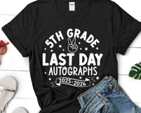 Last day Autographs SVG, Last Day of School, Fifth Grade PNG Product Image 3