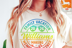 Family Vacation 2026 Making Memories Together SVG PNG Shirt Product Image 3