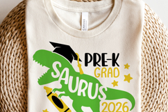 Pre-k Graduate 2026 Svg, Pre-k Dinosaur Shirt, Dino Grad Boy Product Image 3