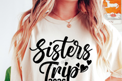 Sisters Trip 2026 SVG | Summer Quote PNG | Sisters Vacation Product Image 2