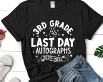 Last day Autographs SVG, Last Day of School, 3rd grade 2026 Product Image 3