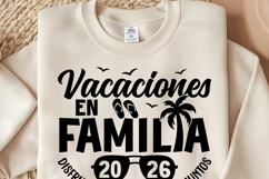 Vacaciones en Familia 2026 SVG | Spanish Family Vacation PNG Product Image 3