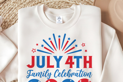 4th of July Family Celebration 2026 SVG | America Family PNG Product Image 3