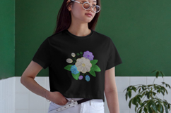 Colorful Floral Bouquet Embroidery Design for Machine Product Image 3