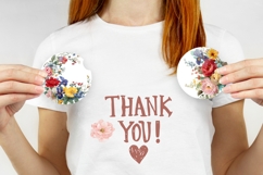 Watercolor Flowers Car Coasters, Wildflowers Coasters Product Image 3