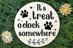 It's treat o'clock somewhere SVG, Christmas Dog SVG Product Image 3