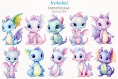 Baby Dragon 38 Cliparts Collection Product Image 3
