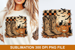 Halloween Boots Sublimation - Halloween PNG Design Product Image 1