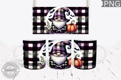 Halloween Gnome Mug Wrap Sublimation - Halloween PNG Product Image 1