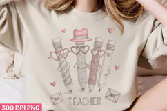 Teacher PNG, Retro Teacher Sublimation PNG Product Image 3