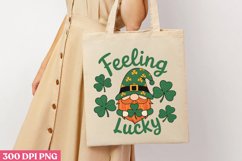 Feeling Lucky PNG, St Patricks Day Gnome Sublimation PNG Product Image 3