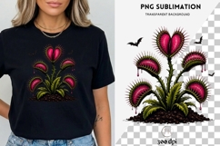 Gothic Venus Flytrap PNG | Dark Botanical Clipart Product Image 3