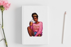 Motivational Melanin woman Sublimation PNG, Graphic Illustra Product Image 3