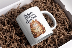 Cute Christmas Cat Bundle | 300 DPI PNG Sublimation Designs Product Image 3