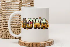 Iowa State Pride PNG, Vintage Farmhouse sublimation Design Product Image 3
