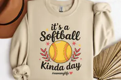 .Its a softball kinda day PNG, Mothers Day Sublimati Product Image 3