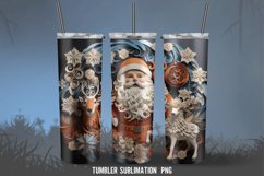Santa Claus Tumbler Wrap Sublimation Designs| Christmas PNG Product Image 3