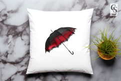 Elegant Lace Umbrella Clipart Sublimation PNG Product Image 3