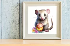 Adorable Animal Bunny Clipart, Watercolor Clipart Product Image 3
