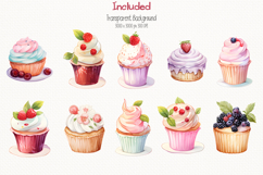 Cottagecore Sweet Dessert 37 Cliparts Collection Product Image 3