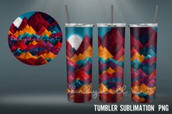 3D Tumbler Wrap | 3D paper collage 20 OZ Tumbler Sublimation Product Image 3