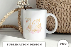 Watercolor Swan Princess png Product Image 3