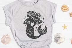 Mermaid SVG Cut Files| 4 Elegant Mermaid Silhouettes Product Image 3