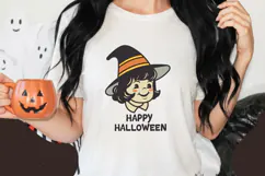 Vintage Halloween Cute Characters Clipart Product Image 3