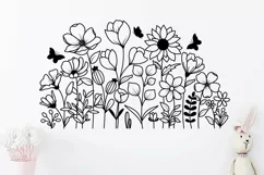 Flower Svg, Blooming Wildflower Svg, Floral Svg Product Image 5