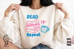 Coffee Book Lover Quote Hand-Drawn Png Product Image 3