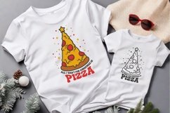 Pizza christmas, all i wan&#039;t for christmas is pizza svg Product Image 2