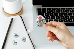 Easter Egg wih flower sticker printable Product Image 2