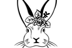 Bunny Svg/Png/Jpg/Ai/Rabbit trick Svg/Bunny paper cut Product Image 3