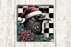 Dark Christmas Square Coasters Sublimation PNG Clipart Product Image 5