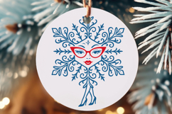 Christmas Fashion Snowflake SVG | Woman Legs High Heels PNG Product Image 3
