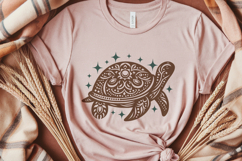 Celestial Sea Turtle SVG. Tribal Turtle Mandala PNG clipart Product Image 5
