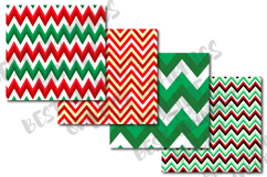 Chevron digital paper Zigzag paper digital Christmas Product Image 4