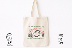 I’m Not Ignoring You I’m Prioritizing Peace Cat PNG Product Image 2